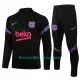 Barcellona Tute Felpe da Allenamento Bambino 1/4-Zip 2022-23 Nera