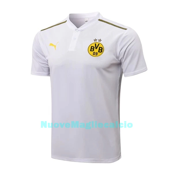 BVB Borussia Dortmund Polo da Allenamento Uomo 2022-23 Bianca