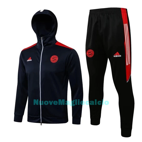 FC Bayern Monaco Champions League Felpe con Cappuccio da Allenamento Uomo 2022-23 Blu