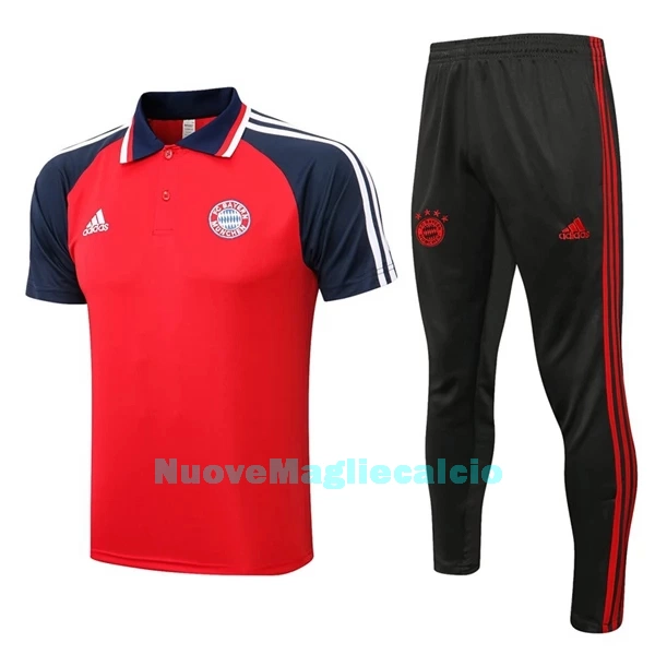 FC Bayern Monaco Polo da Allenamento Uomo 2022-23 Rosso Blu