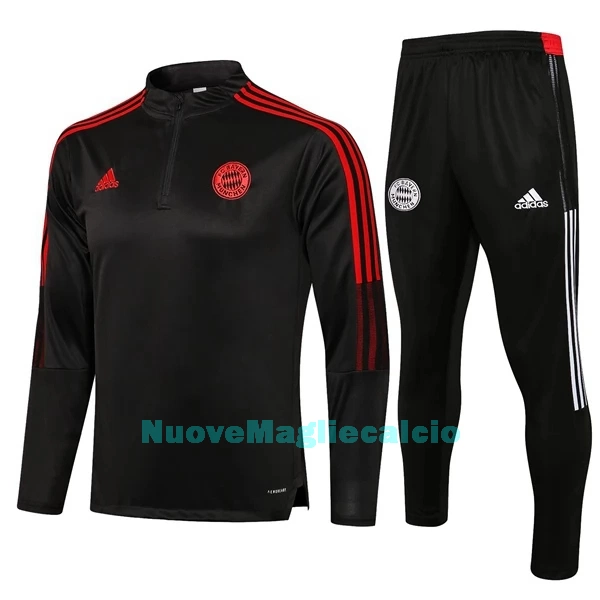 FC Bayern Monaco Tute Felpe da Allenamento Bambino 1/4-Zip 2022-23 Grigio Scuro