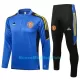 Manchester United Champions League Tute Felpe da Allenamento Bambino 1/4-Zip 2022-23 Blu