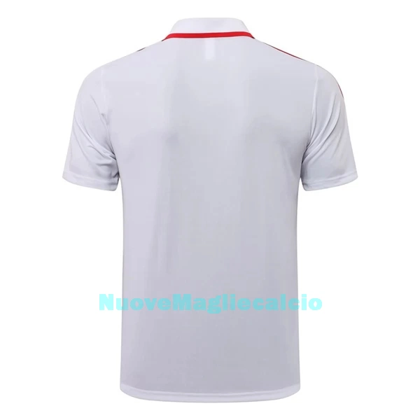 Manchester United Polo da Allenamento Uomo 2022-23 Bianco Rosso Bianco