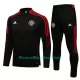 Manchester United Tute Felpe da Allenamento Bambino 1/4-Zip 2022-23 Rossa Nera