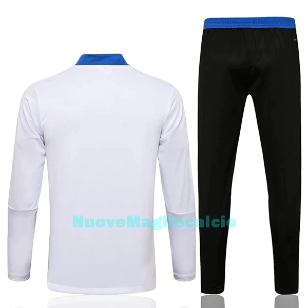 Real Madrid Tute Felpe da Allenamento Uomo 1/4-Zip 2022-23 Bianco Blu