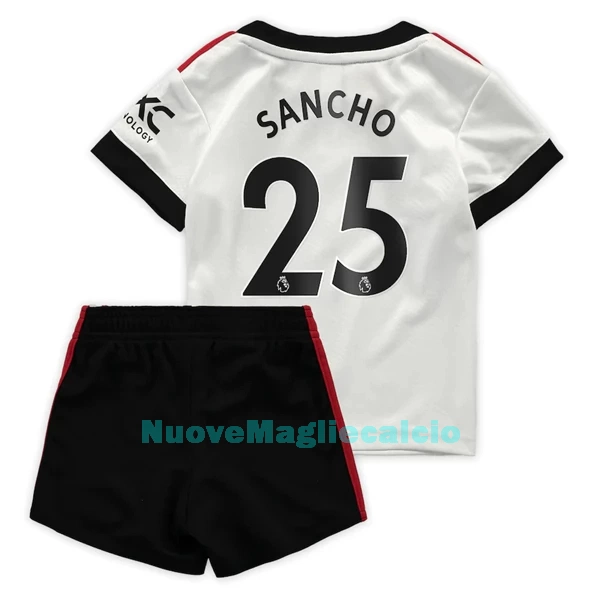 Completo calcio Manchester United Sancho 25 Bambino Secondo 2022-23