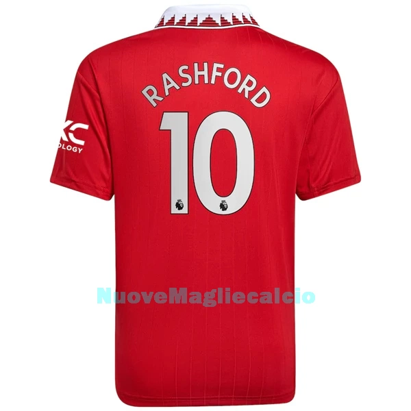 Maglia Manchester United Rashford 10 Uomo Primo 2022-23