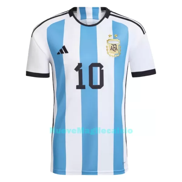 Maglia Argentina Messi 10 Uomo Primo Mondiali 2022