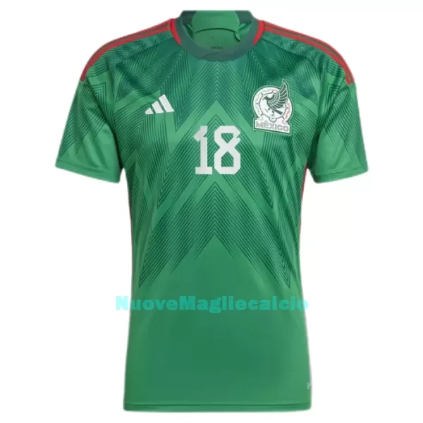 Maglia Messico A.GUARDADO 18 Uomo Primo Mondiali 2022