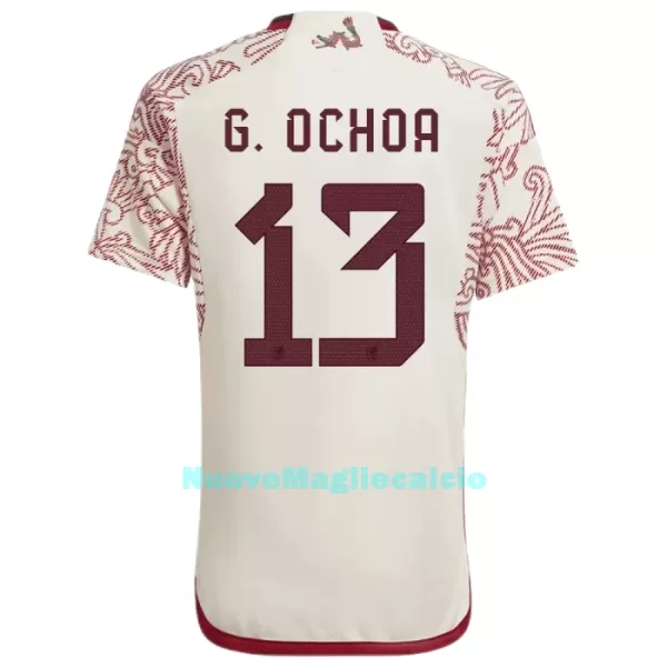 Maglia Messico G.OCHOA 13 Uomo Secondo Mondiali 2022