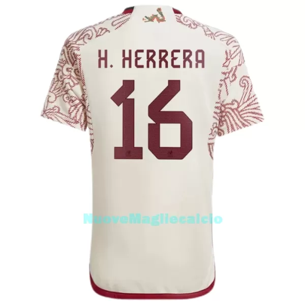 Maglia Messico H.HERRERA 16 Uomo Secondo Mondiali 2022