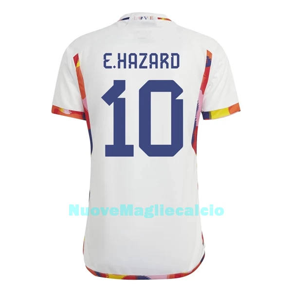 Maglia Belgio Hazard 10 Uomo Secondo Mondiali 2022