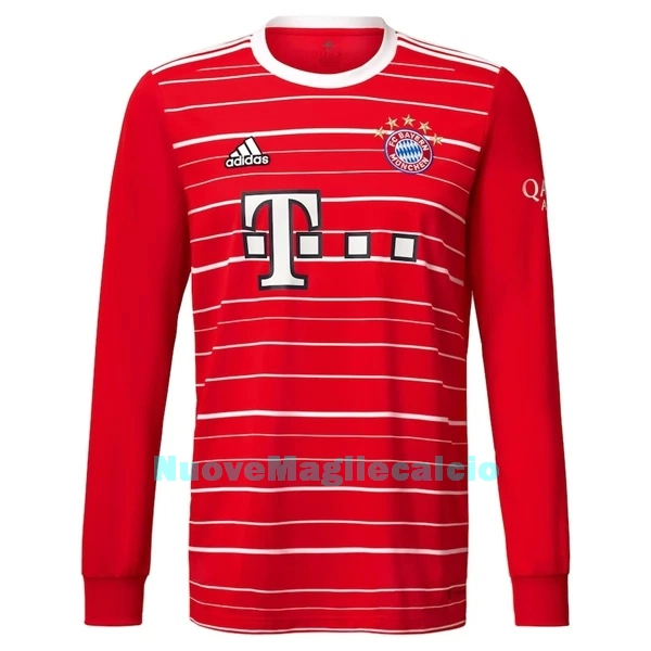 Maglia FC Bayern Monaco Uomo Primo 2022-23 Maniche Lunghe