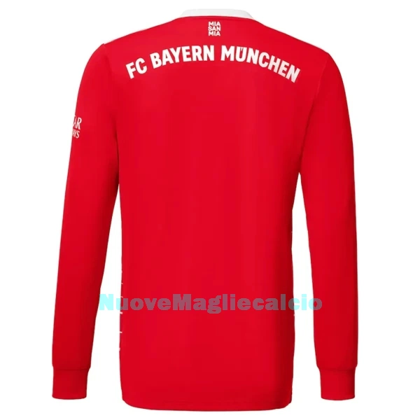 Maglia FC Bayern Monaco Uomo Primo 2022-23 Maniche Lunghe