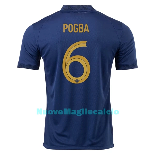 Maglia Francia Pogba 6 Uomo Primo Mondiali 2022