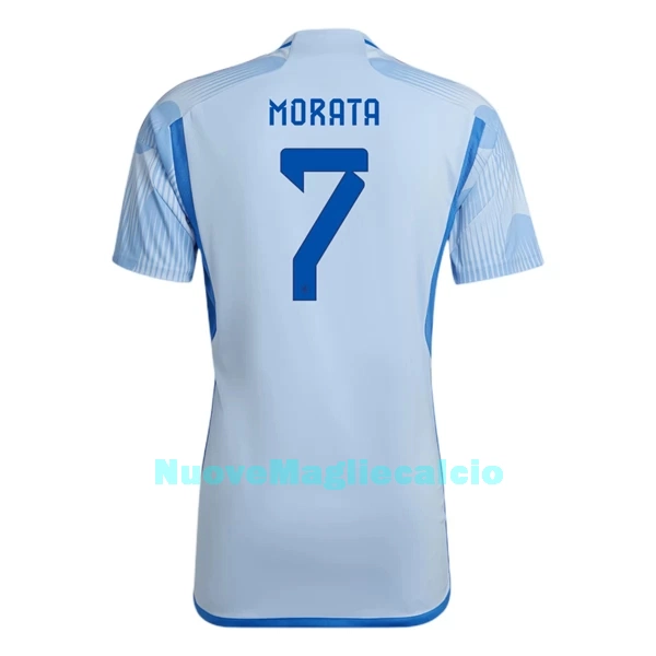 Maglia Spagna Morata 7 Uomo Secondo Mondiali 2022