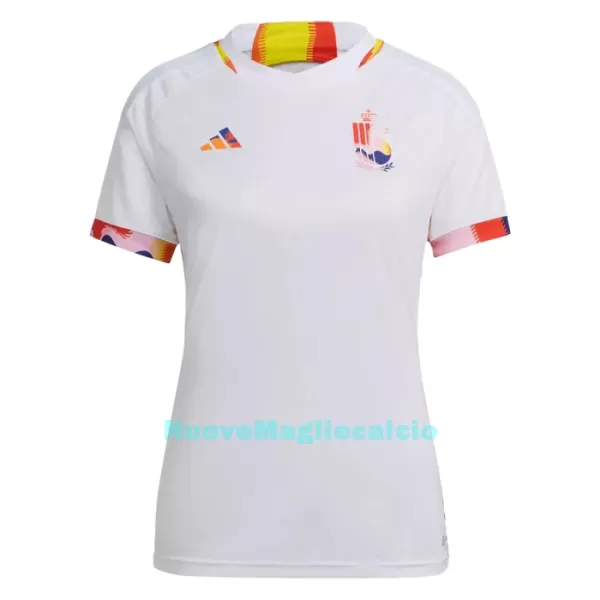 Maglia Belgio Donna Secondo Mondiali 2022