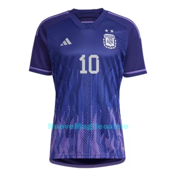 Maglia Messi 10 Argentina Uomo Secondo Mondiali 2022