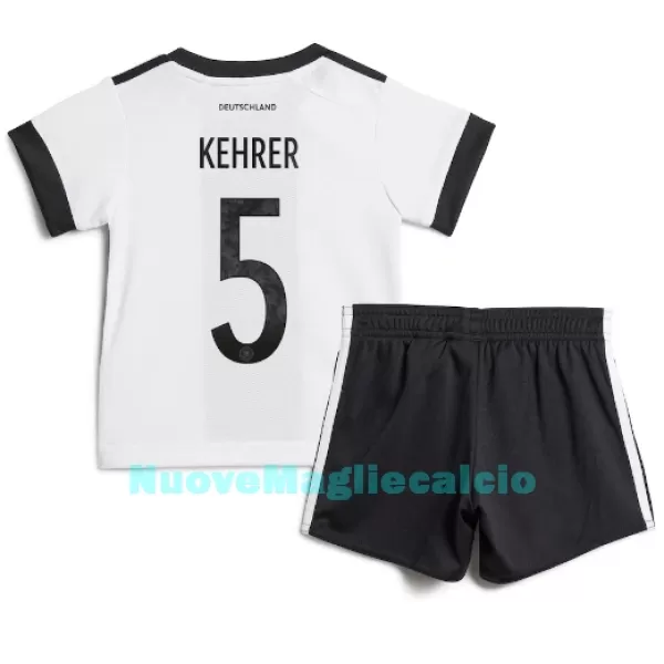 Completo calcio Germania Thilo Kehrer 5 Bambino Primo Mondiali 2022