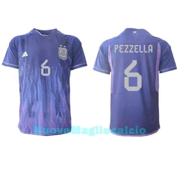 Maglia Argentina German Pezzella 6 Uomo Secondo Mondiali 2022