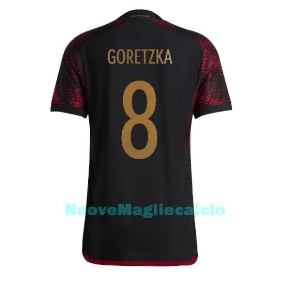 Maglia Germania Leon Goretzka 8 Uomo Secondo Mondiali 2022