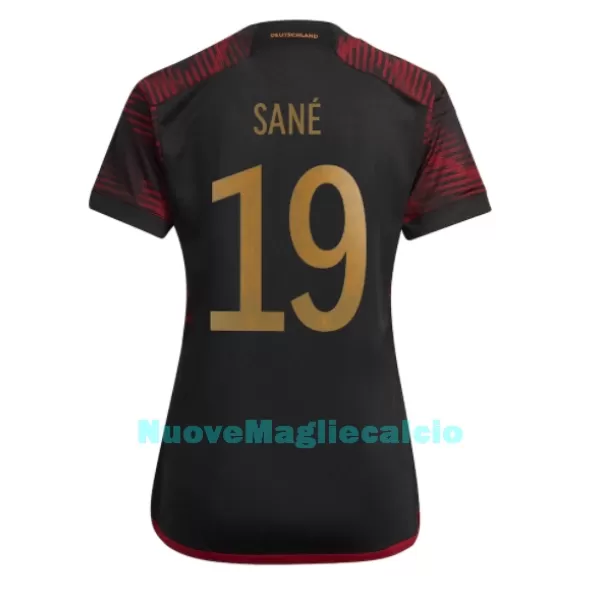 Maglia Germania Leroy Sané 19 Donna Secondo Mondiali 2022