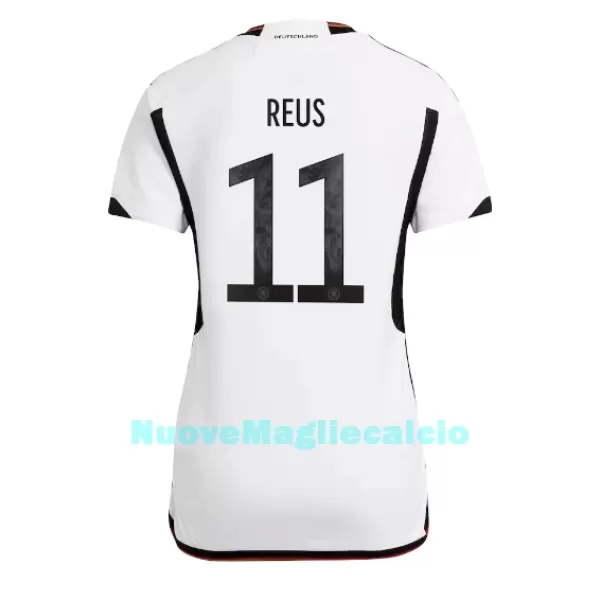 Maglia Germania Marco Reus 11 Donna Primo Mondiali 2022