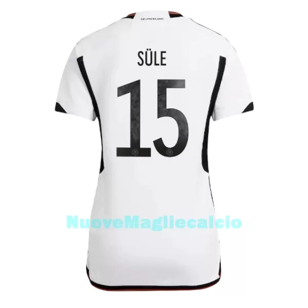 Maglia Germania Niklas Sule 15 Donna Primo Mondiali 2022