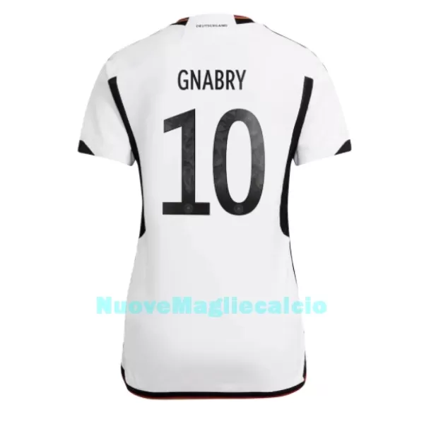 Maglia Germania Serge Gnabry 10 Donna Primo Mondiali 2022