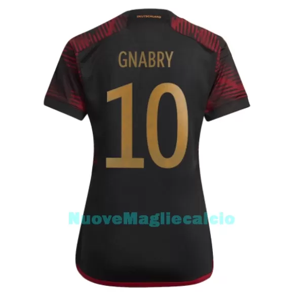 Maglia Germania Serge Gnabry 10 Donna Secondo Mondiali 2022