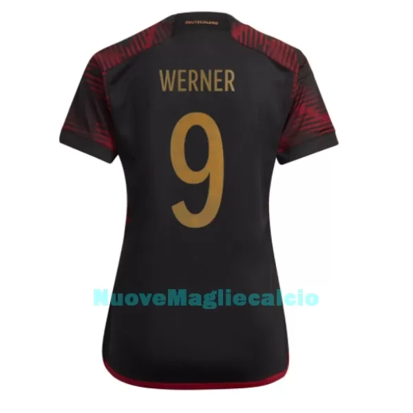 Maglia Germania Timo Werner 9 Donna Secondo Mondiali 2022