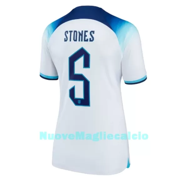 Maglia Inghilterra John Stones 5 Donna Primo Mondiali 2022