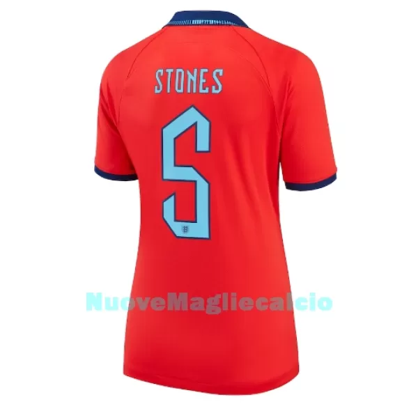 Maglia Inghilterra John Stones 5 Donna Secondo Mondiali 2022