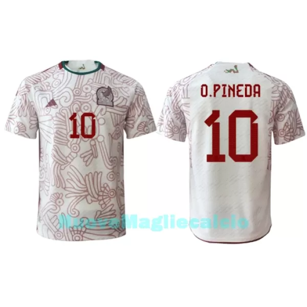 Maglia Messico Orbelin Pineda 10 Uomo Secondo Mondiali 2022