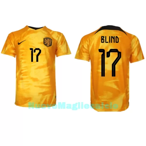 Maglia Olanda Daley Blind 17 Uomo Primo Mondiali 2022