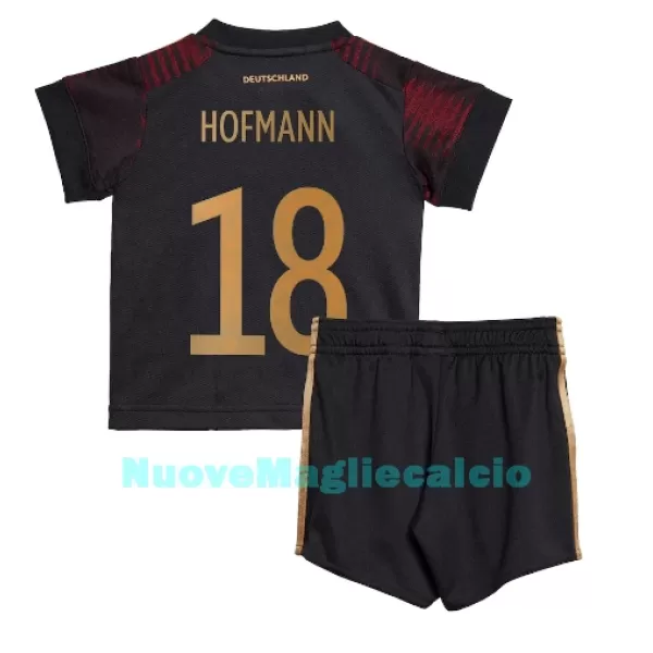 Completo calcio Germania Jonas Hofmann 18 Bambino Secondo Mondiali 2022