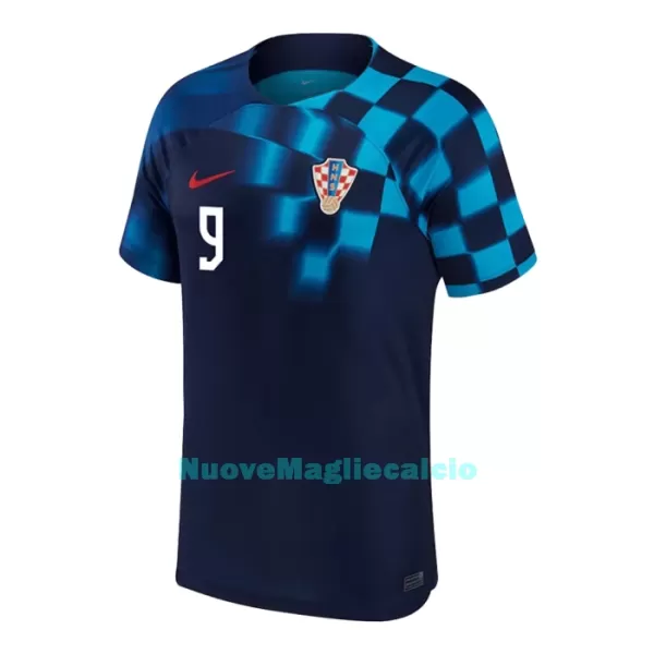 Maglia Croazia KRAMARIC 9 Uomo Secondo Mondiali 2022