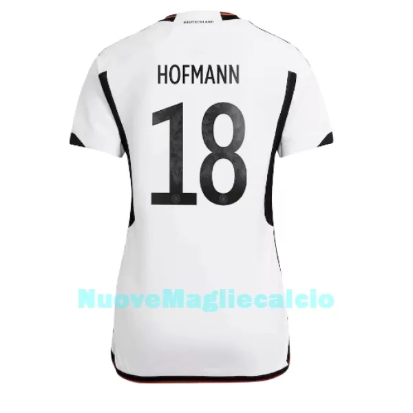 Maglia Germania Jonas Hofmann 18 Donna Primo Mondiali 2022