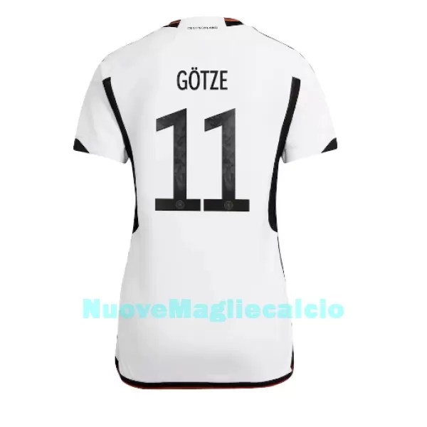 Maglia Germania Mario Gotze 11 Donna Primo Mondiali 2022