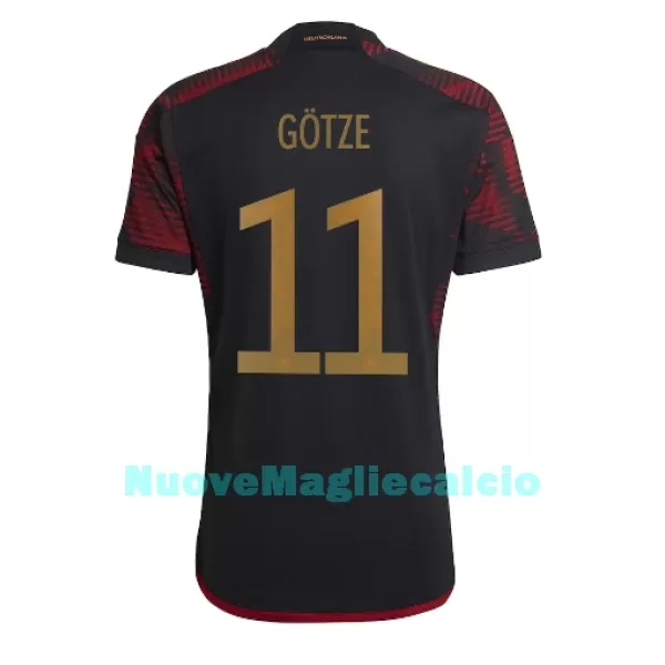 Maglia Germania Mario Gotze 11 Uomo Secondo Mondiali 2022