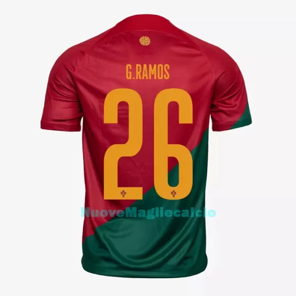 Maglia Portogallo G. RAMOS 26 Uomo Primo Mondiali 2022