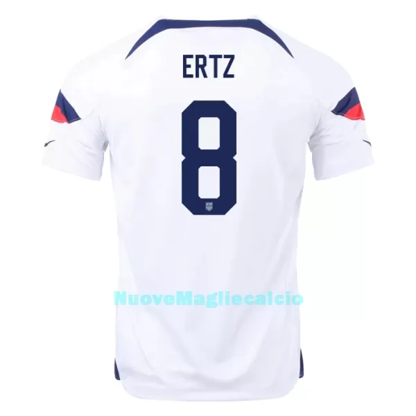 Maglia Stati Uniti ERTZ 8 Uomo Primo Mondiali 2022