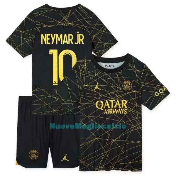 Completo calcio Paris Saint-Germain NEYMAR JR 10 Bambino 4th Jordan 2022-23