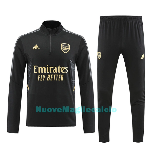 Arsenal Felpe da Allenamento Uomo 1/4-Zip 2022-23 Nera