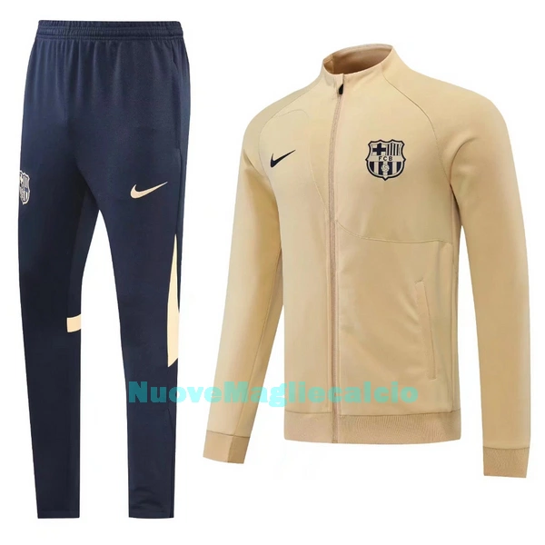 Barcellona Creamy Tute Felpe da Allenamento Uomo 2022-23 Gialla