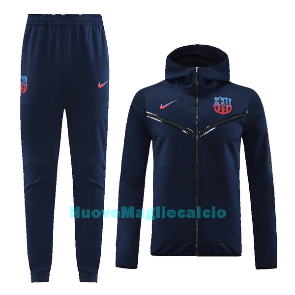 Barcellona Felpe con Cappuccio da Allenamento Uomo 2022-23 Navy