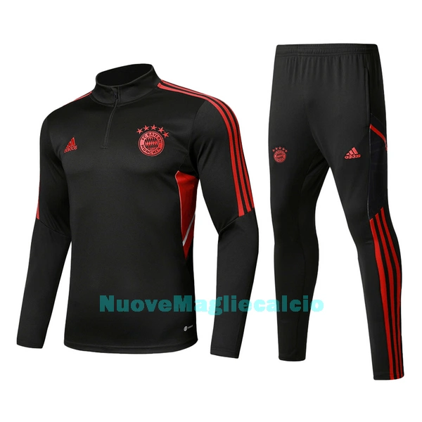 Bayern Monaco Felpe da Allenamento Bambino 1/4-Zip 2022-23 Nera