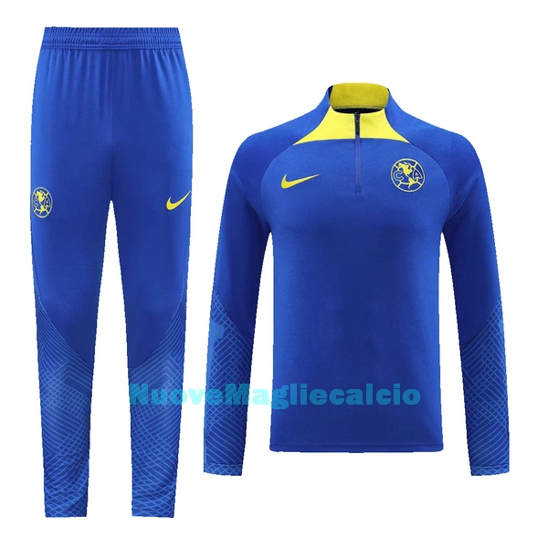 Club América Felpe da Allenamento Uomo 1/4-Zip 2023 Blu