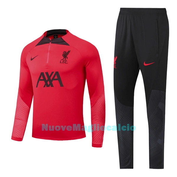 Liverpool Felpe da Allenamento Bambino 1/4-Zip 2022-23 Rossa