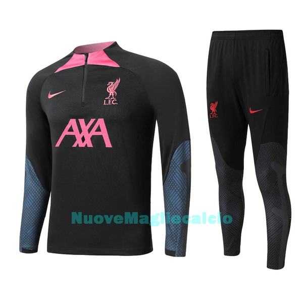 Liverpool Felpe da Allenamento Uomo 1/4-Zip 2022-23 Nera